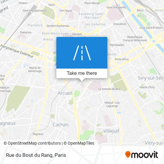 Mapa Rue du Bout du Rang