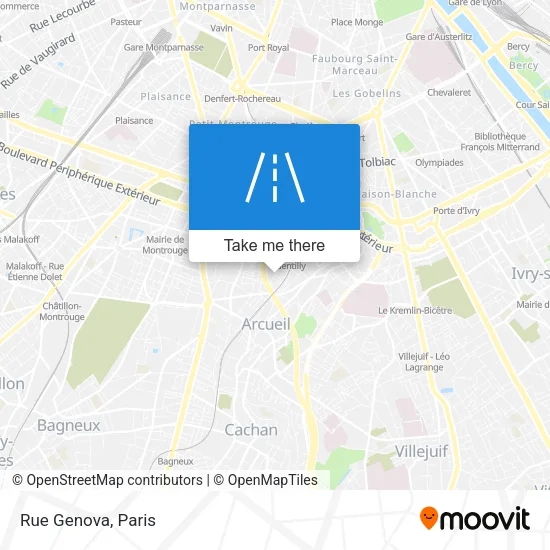 Rue Genova map