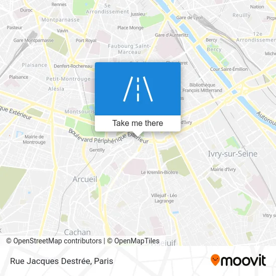Rue Jacques Destrée map