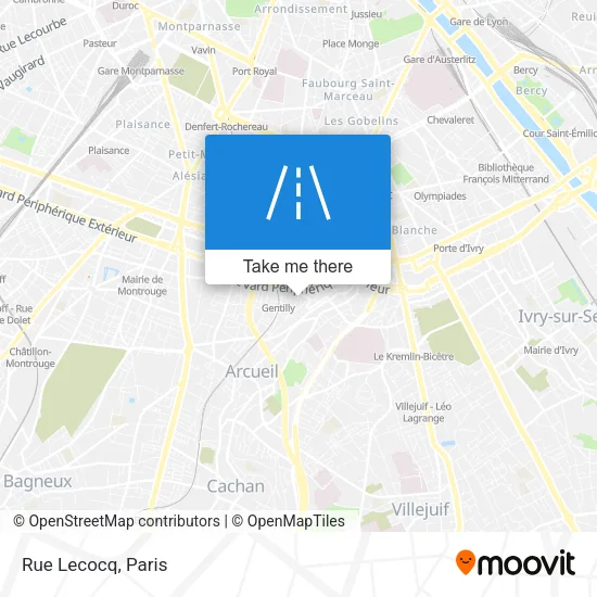 Rue Lecocq map
