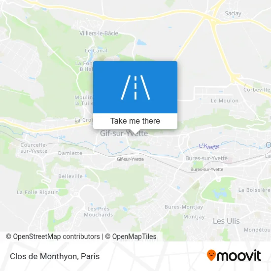 Clos de Monthyon map
