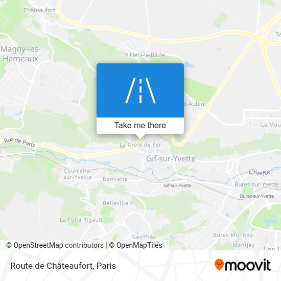 Route de Châteaufort map