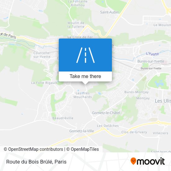 Route du Bois Brûlé map
