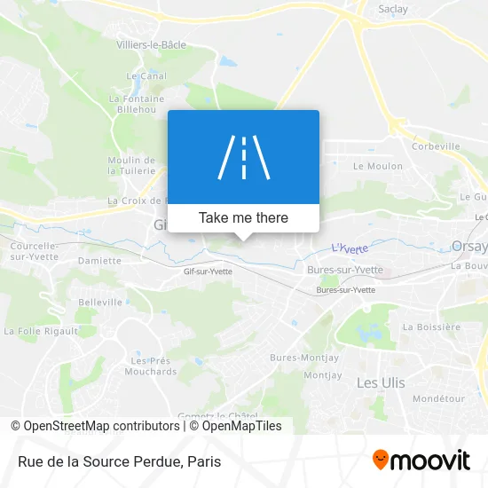 Mapa Rue de la Source Perdue