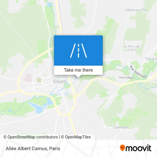 Mapa Allée Albert Camus