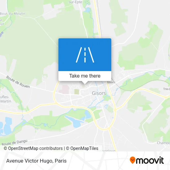 Avenue Victor Hugo map
