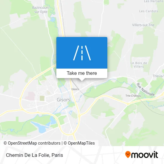 Chemin De La Folie map