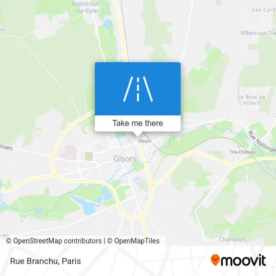 Rue Branchu map