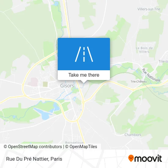 Rue Du Pré Nattier map