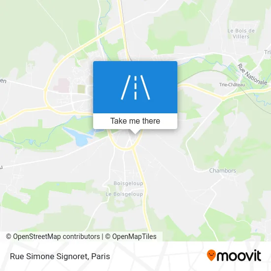 Rue Simone Signoret map
