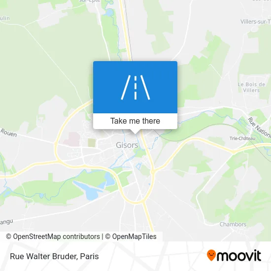 Rue Walter Bruder map