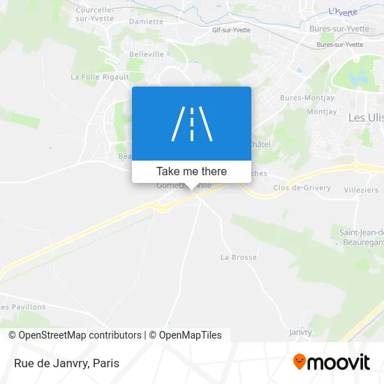 Rue de Janvry map