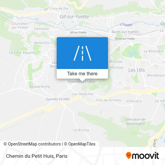 Chemin du Petit Huis map