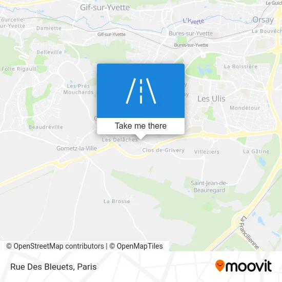 Rue Des Bleuets map