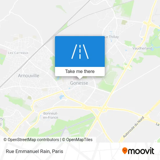 Rue Emmanuel Rain map