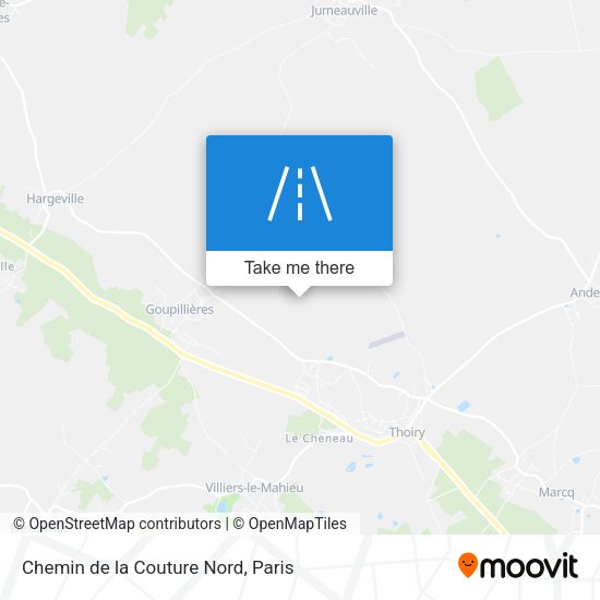 Chemin de la Couture Nord map