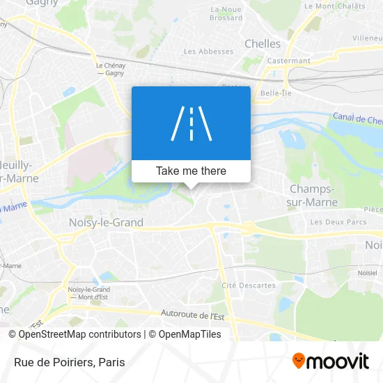 Rue de Poiriers map