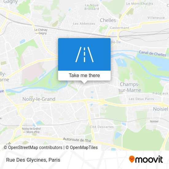 Rue Des Glycines map
