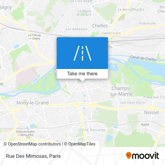 Rue Des Mimosas map