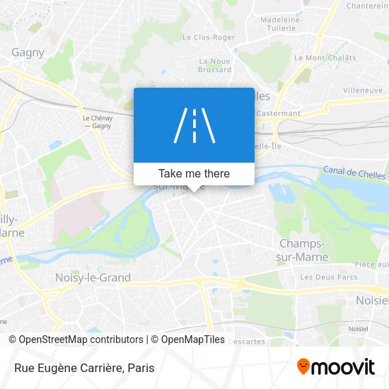 Rue Eugène Carrière map