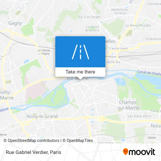 Mapa Rue Gabriel Verdier