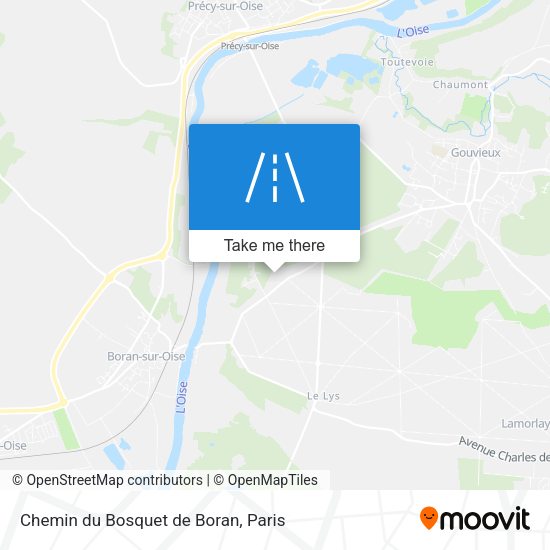 Chemin du Bosquet de Boran map