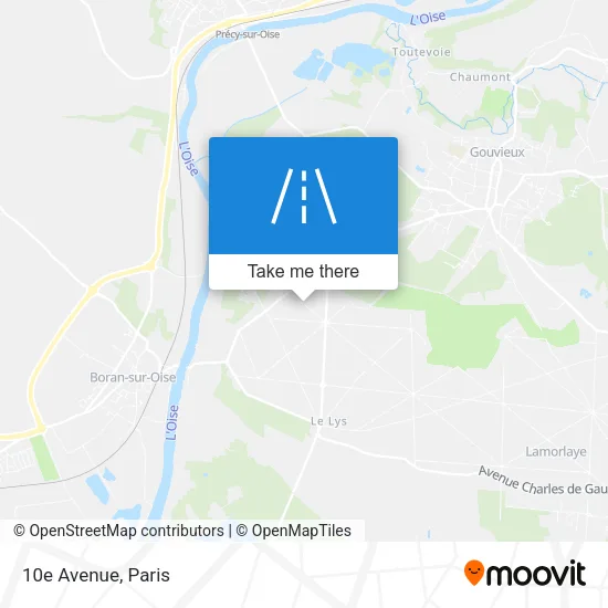 Mapa 10e Avenue