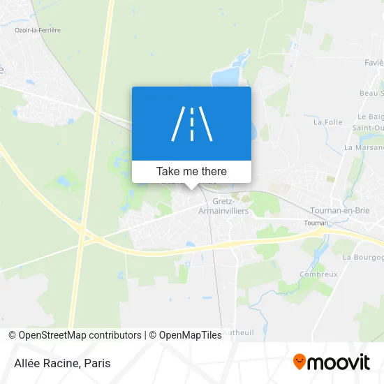 Allée Racine map
