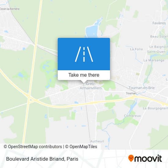 Boulevard Aristide Briand map