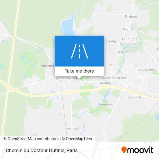 Mapa Chemin du Docteur Hutinel