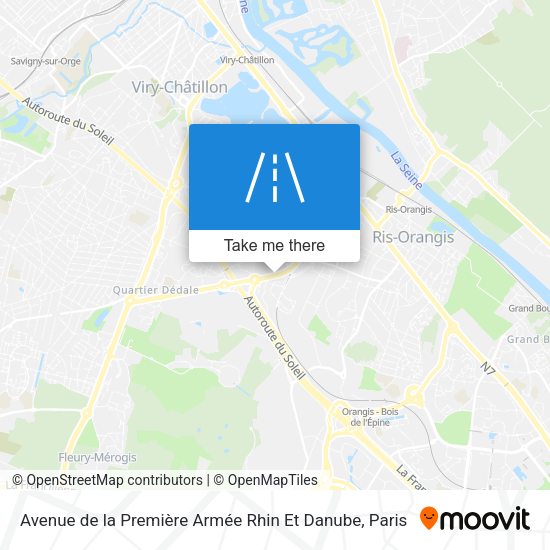 Avenue de la Première Armée Rhin Et Danube map
