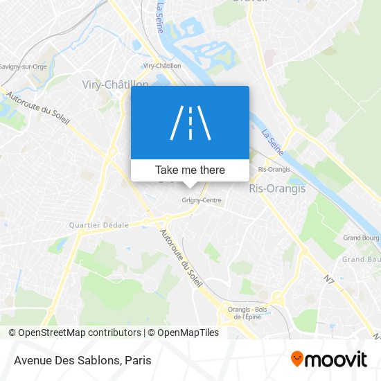 Avenue Des Sablons map