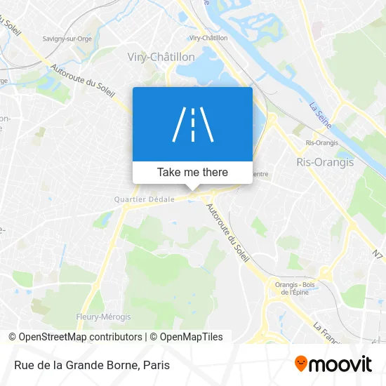 Rue de la Grande Borne map