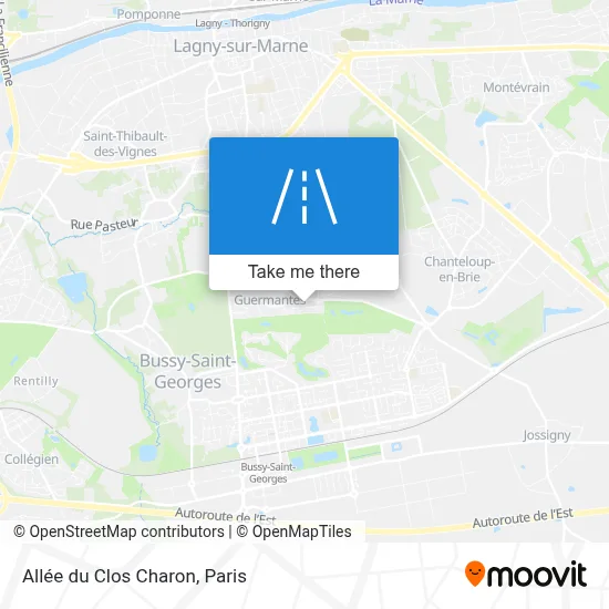 Allée du Clos Charon map