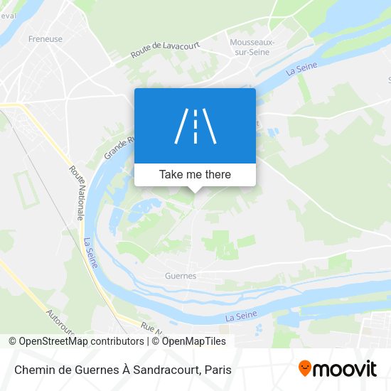 Chemin de Guernes À Sandracourt map