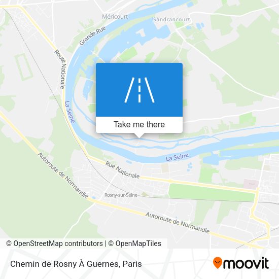 Chemin de Rosny À Guernes map