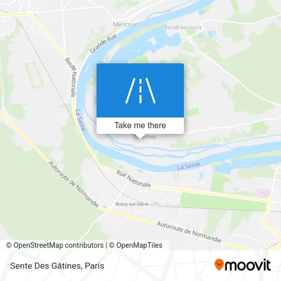 Sente Des Gâtines map