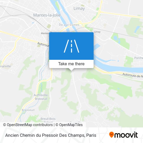 Ancien Chemin du Pressoir Des Champs map
