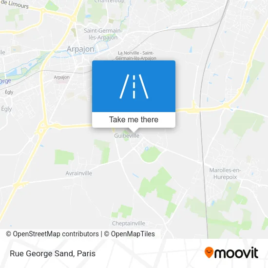 Rue George Sand map