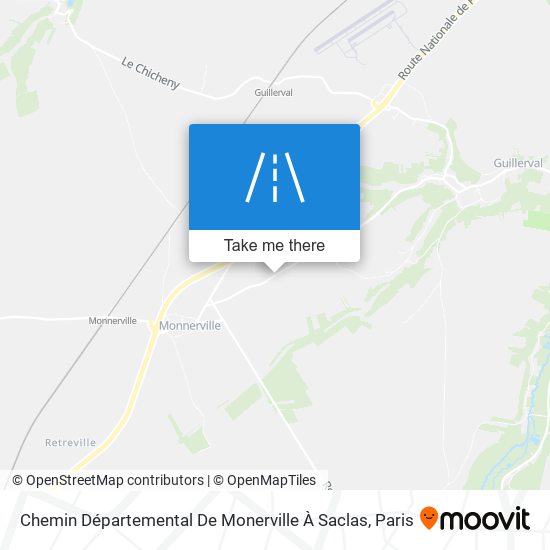 Chemin Départemental De Monerville À Saclas map