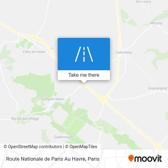 Route Nationale De Paris Au Havre map