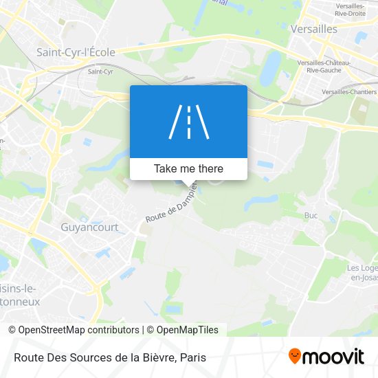 Route Des Sources de la Bièvre map