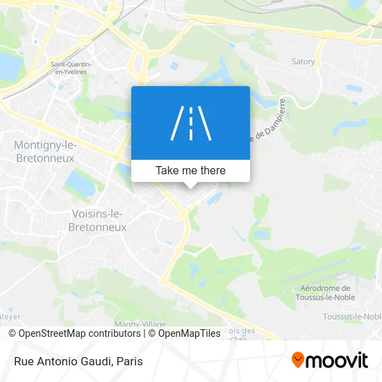 Rue Antonio Gaudi map