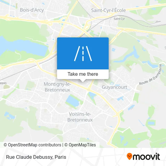 Rue Claude Debussy map