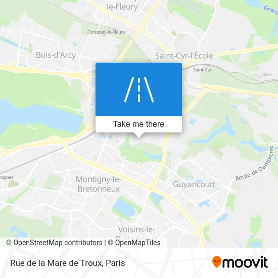 Rue de la Mare de Troux map