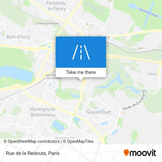 Rue de la Redoute map