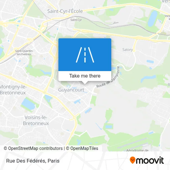 ¿Cómo llegar a Rue Des Fédérés, Versailles en autobús, RER, tren o tren ...