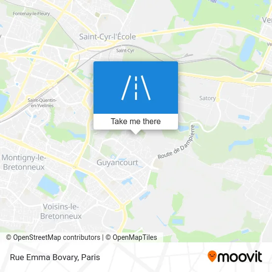 Rue Emma Bovary map