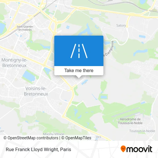 Rue Franck Lloyd Wright map