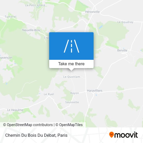 Chemin Du Bois Du Débat map